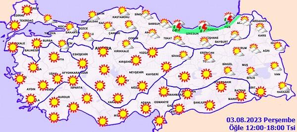 Özellikle Güneydoğu Anadolu Bölgesi'nde sıcak havalara dikkat!