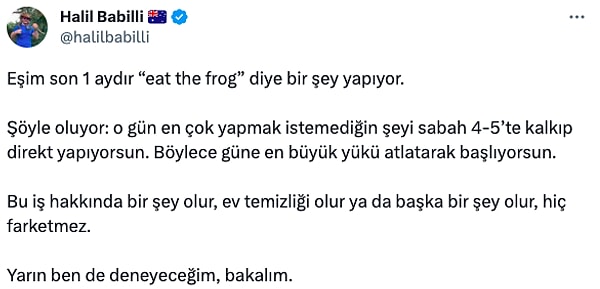 Gelin 'eat the frog' yöntemi neymiş bir bakalım.👇🏻