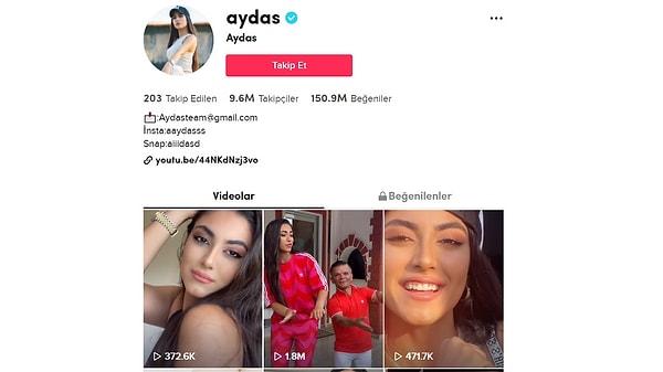 aydas - 9.6 Million Followers