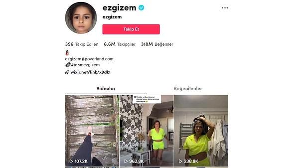 ezgizem - 6.6 Million Followers
