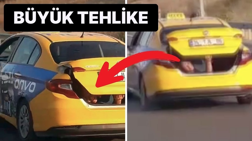 TEM Otoyolunda Akılalmaz Yolculuk: Yolcu Sayısı Fazla Olunca Taksinin Bagajında Seyahat Etti