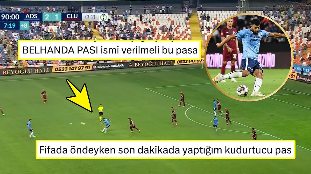 90+8'de Oyunu Soğutmak İçin Kimsenin Aklına Gelmeyeni Yapan Belhanda'nın Geri Pası Görenleri Şaşkına Çevirdi