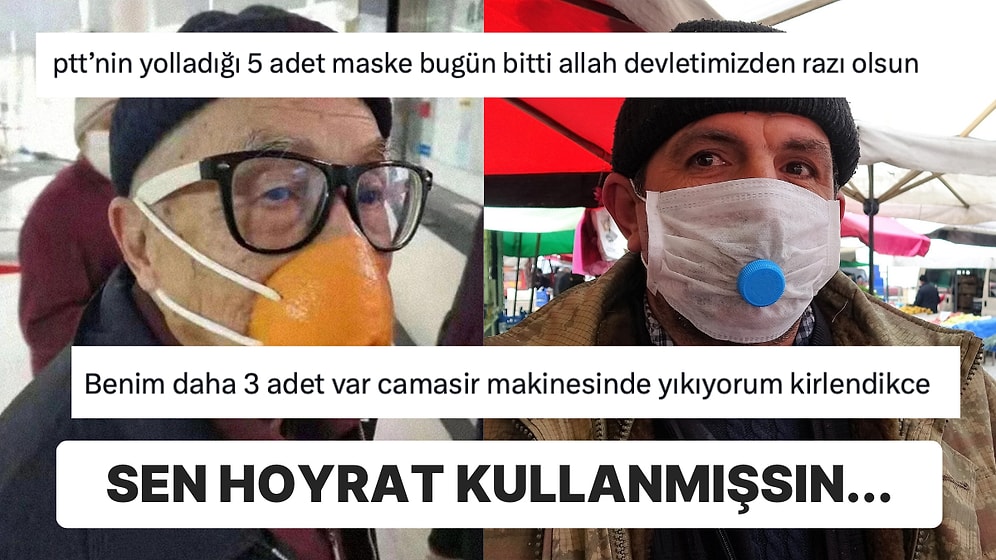 Ne Günlerdi Be! Devletin PTT ile Herkese Maske Dağıtmasını Tiye Alan Kişiye Gelen Birbirinden Efsane Yorumlar