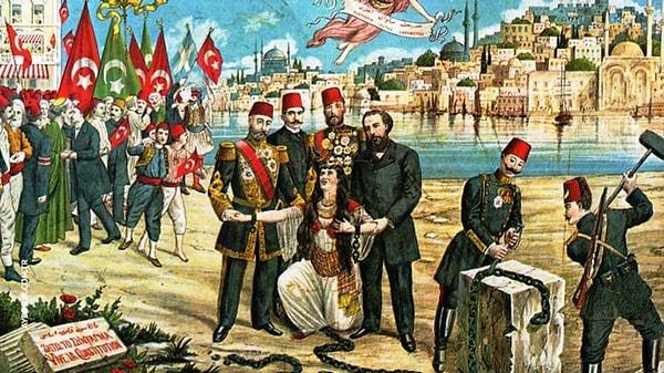 1908'de gerçekleşen İkinci Meşrutiyet birçok otorite tarafından Jön Türk Devrimi ve Anayasa Bayramı olarak da kabul edilir. Bu süreç Binbaşı Enver Bey'in hayatının dönüm noktası oldu.