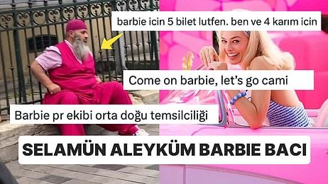 Taksim'de Görüntülenen Bir Hacı Amca Pembe Kıyafetleriyle Sosyal Medyadaki Barbie Esprilerinden Nasibini Aldı!