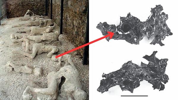 3. M.S. 79 yılında Pompeii şehrini yok eden yanardağ patlamasında ölen insanların kalıntıları incelenirken ilginç bir şey keşfedilmişti.