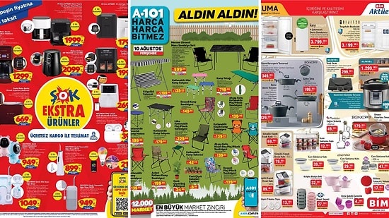 İndirim Günleri Başlıyor! 5 - 11 Ağustos Haftasında A101, BİM ve ŞOK Aktüel Ürünler Listesinde Ne Var?