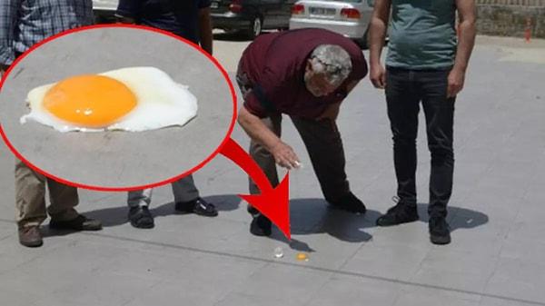 Bir çok şehrimizde asfaltta yumurta ve et gibi ürün pişiren vatandaşlar dahi oldu.