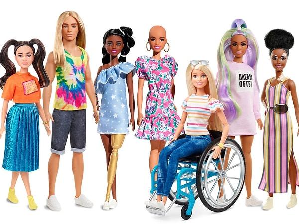 21. 2020'de Barbie farklı hastalıkları da kabul etti ve mükemmel vücut anlayışından sıyrıldı.