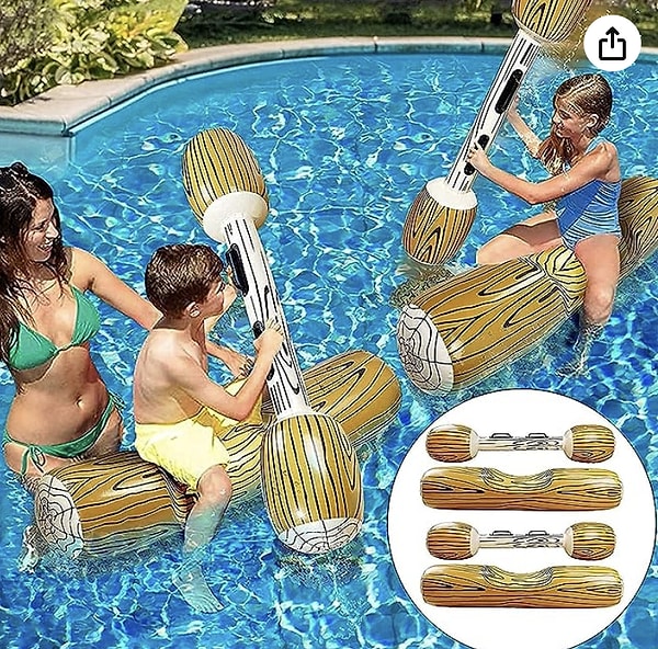 Yazın tatile gittiyseniz ve havuzda çocuğunuz için bir alternatif arayışındaysanız buyurun! Ailecek oynayabileceğiniz bu şişme samandıra oyuncağı ile tatilinizi daha keyifli bir hale getirebilirsiniz.