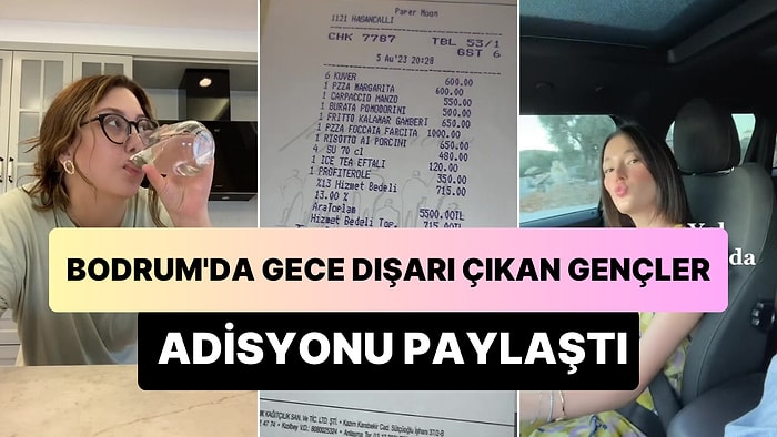 Bodrum'da Akşam Yemeğine Verdikleri Ücreti Paylaşan Gençlerin Adisyonu Gündem Oldu