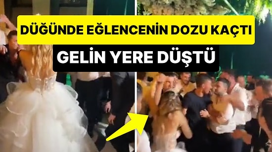Düğünde Eğlencenin Dozunu Kaçıran Damadın Arkadaşları, Gelini Yere Düşürdü