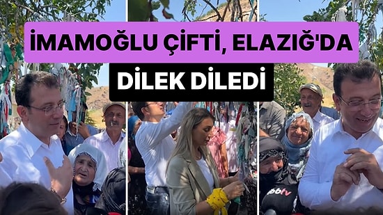 Ekrem İmamoğlu, Eşi Dilek İmamoğlu ile Birlikte Pertek Sultan Hıdır Türbesi’nde Dilek Diledi