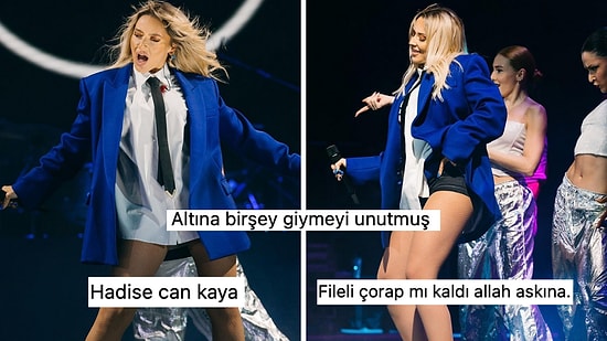 Hadise'nin Kravat-Gömlek-Ceketli Son Konser Kombini Eleştirilerin Odağında!