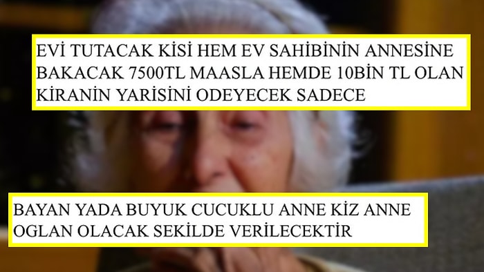 Kiralık Ev İlanı Verirken Alzheimer Annesine Bakıcılık Koşulu Koyan Ev Sahibi Asabınızı Bozacak