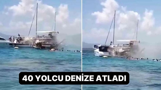 Tur Teknesinde Yangın: Yolcular Denize Atladı