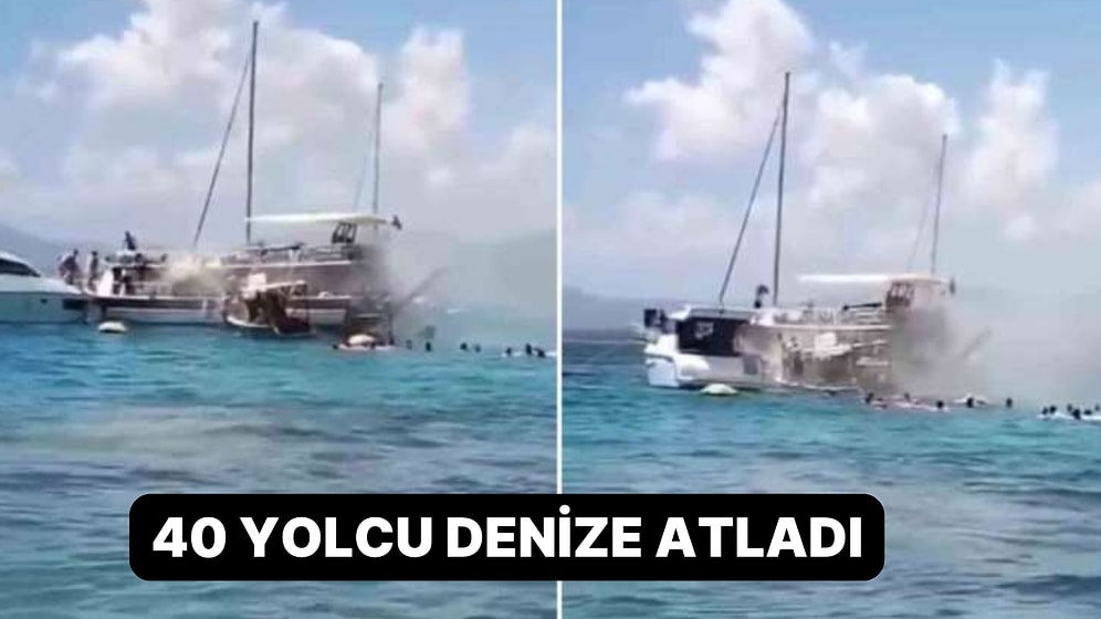 Tur Teknesinde Yangın: Yolcular Denize Atladı