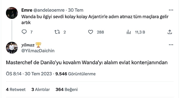 9. Yapmayın be Danilo Şef de üzülmez mi? 😅