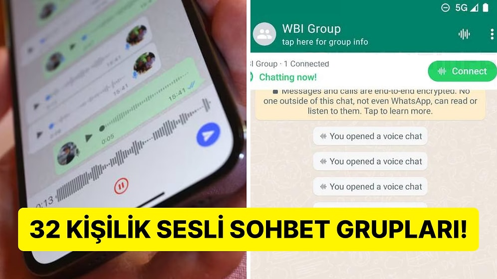 WhatsApp Grup Konuşmalarında Yeni Dönem: Twitter Space ve Discord'a Benzer Yeni Sesli Sohbet Özelliği Yolda!