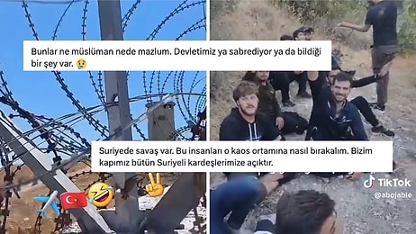 Ülkemize Kaçak Girmeye Çalışan Suriyelilerin Sınır Bölgesini Kaydedip Dalga Geçtiği Görüntüler Gündemde