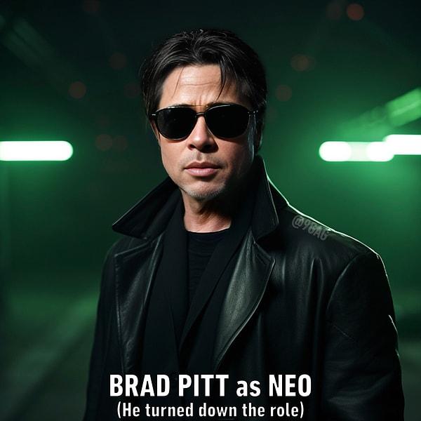 3. Neo rolünde Brad Pitt