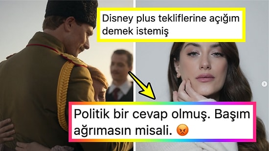 Hazal Kaya'nın Atatürk Dizisini Yayınlamaktan Vazgeçen Disney+'a Yönelik Sözleri Tartışma Yarattı!