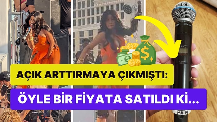 Cardi B'nin Hayranına Fırlattığı Mikrofonun Satış Fiyatını Duyunca Gözleriniz Yuvalarından Fırlayacak