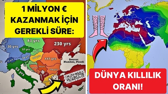 Görünce "Yok Artık!" Diyeceğiniz Birbirinden İlginç 15 Haritayı Görünce Dumur Olacaksınız!