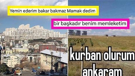 Ankara'nın Koca Bir Beton Yığınından İbaret Olduğu Fotoğrafı Paylaşan Kişiye Komik Yorumlar Geldi