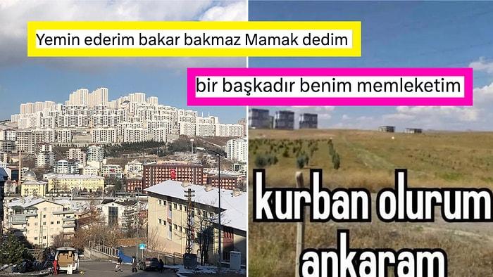 Ankara'nın Koca Bir Beton Yığınından İbaret Olduğu Fotoğrafı Paylaşan Kişiye Komik Yorumlar Geldi