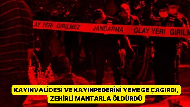 Dehşet Verici Olay: Kayınvalidesi ve Kayınpederini Yemeğe Çağırdı, Zehirli Mantarla Öldürdü