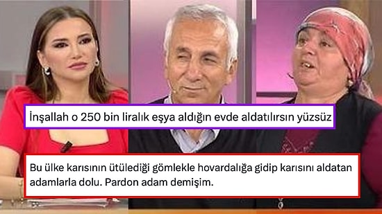 30 Yıllık Eski Eşini Yerde Yatırıp Yeni Eşine 250 Bin Liralık Ev Eşyası Alan Adam İzleyenleri Çileden Çıkarttı