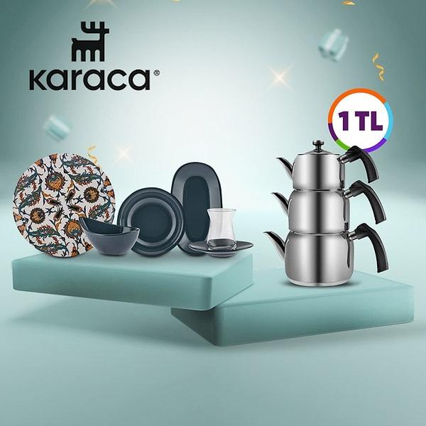 Karaca Flevo Kahvaltı Takımı Alana Çaydanlık 1 TL