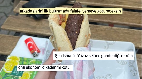 İlk Buluşmada Gelen Falafele Bazı Benzetmeler Yaparak Nimetle Şaka Yapan Twitter Kullanıcıları