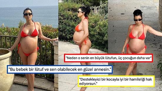 Dördüncü Çocuğunu "En Büyük Lütfum" Diye Paylaşan Kourtney Kardashian Sosyal Medyayı İkiye Böldü!