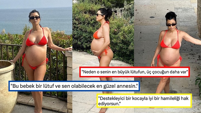 Dördüncü Çocuğunu "En Büyük Lütfum" Diye Paylaşan Kourtney Kardashian Sosyal Medyayı İkiye Böldü!
