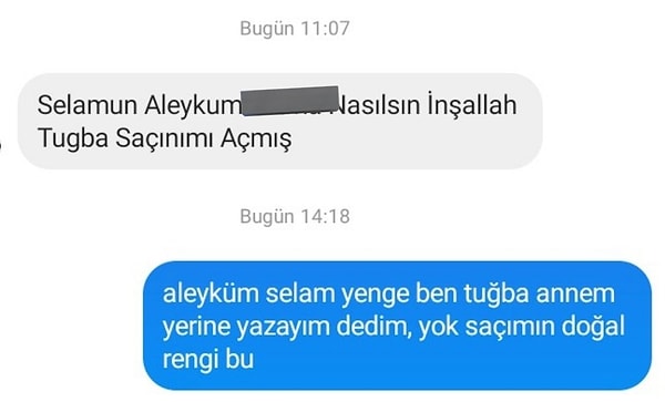 @tuwbarabella rumuzlu kullanıcının paylaşımına göre yengesinin annesine attığı mesaj ve kendisinin verdiği bomba yanıt bu şekilde! 👇