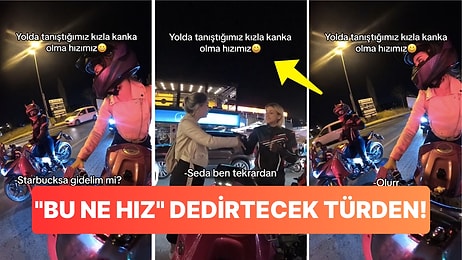 Yolda Karşılaşan İki Motorcu Kadının Kanka Oldukları Anlar Yüzünüzde Güller Açtıracak