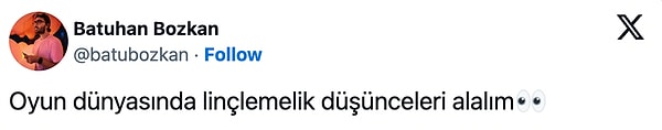 Sevilen yayıncı Batu Bozkan da bu akımı oyun dünyasına taşıyarak oyunculara linç edilecekleri fikirlerini sordu.