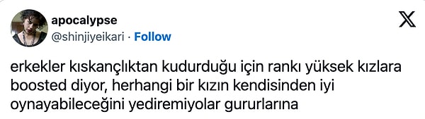 11. Kadın oyunculara online oyunlarda yapılan toksiklikten bahsedeceksek konu epeeey uzar.