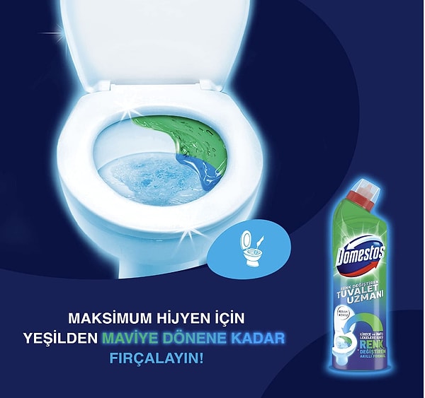 11. Domestos sayesinde tuvaletleriniz her daim hejyenik.