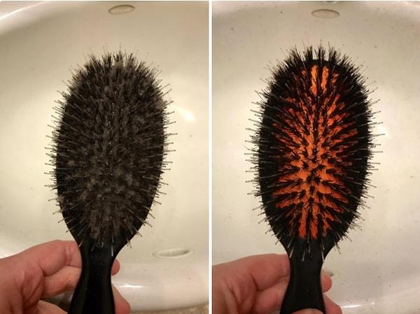 14. Saç fırçalarınızı da temizleyen bir ürün tabii ki var.