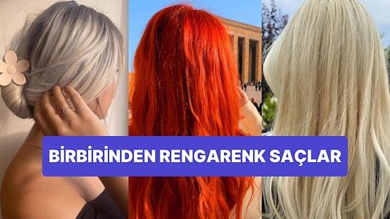 Kızıl, Sarı, Mor! Sosyal Medyaya Saçının Fotoğrafını Atanları Görünce "Ne Güzel Saçlar Varmış" Diyeceksiniz