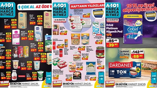 12 - 19 Ağustos 2023 A101 Haftanın Yıldızları Kataloğu