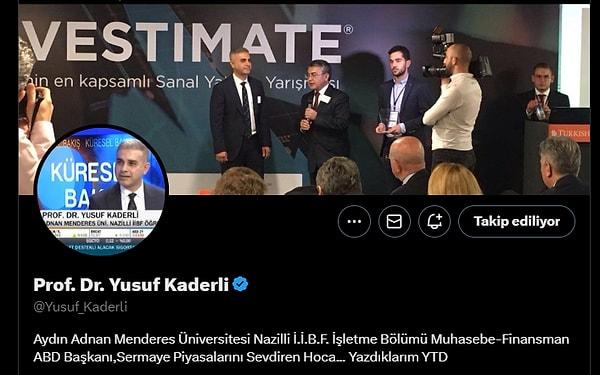 22. Prof. Dr. Yusuf Kaderli - @Yusuf_Kaderli - 118.933 takipçi