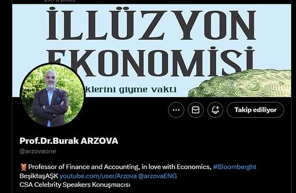 15. Prof. Dr. Burak ARZOVA - @arzovaone - 195.422 takipçi
