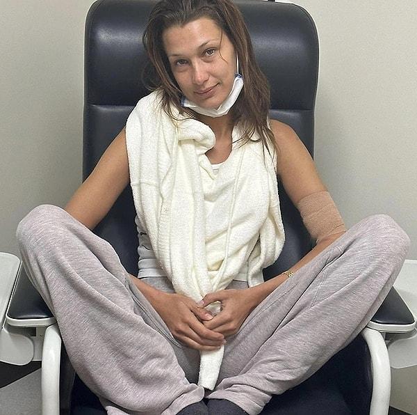 10. Lyme hastalığından tedavi altında olan Bella Hadid ise 5 ay aranın ardından setlere döndü.