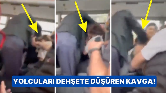 İzmit'te Otobüste Yer Kavgasına Tutuşan İki Kadın Ortalığı Ayağa Kaldırdı!