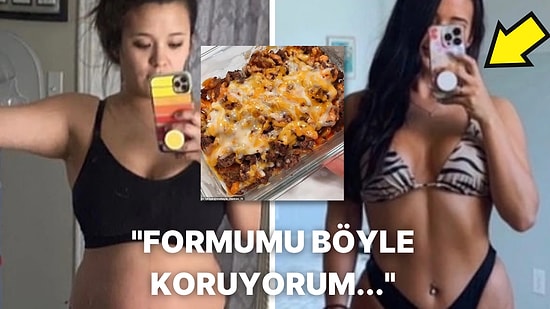 Envai Çeşit Ürünün Bulunduğu Kızartma Tabağıyla 22 Kilo Verdiğini İddia Eden Kadın