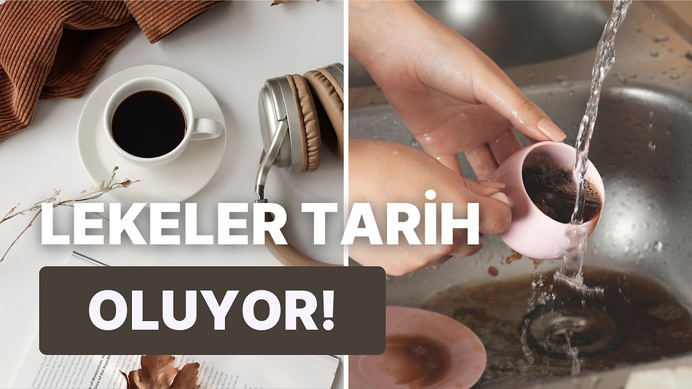 Kahve İçmeden Uyanamayanlar Buraya! Kahve Lekelerinizi Kupalardan Nasıl Çıkaracağınızı Anlatıyoruz